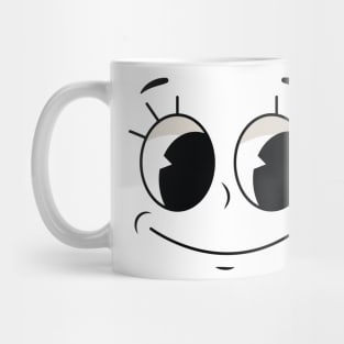 retro cartoon face Mug